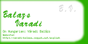 balazs varadi business card